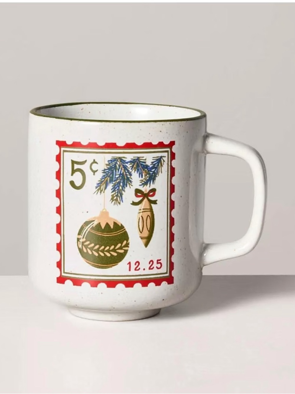 Hearth & Hand with Magnolia 13oz Stoneware Christmas Vintage Stamp Mug